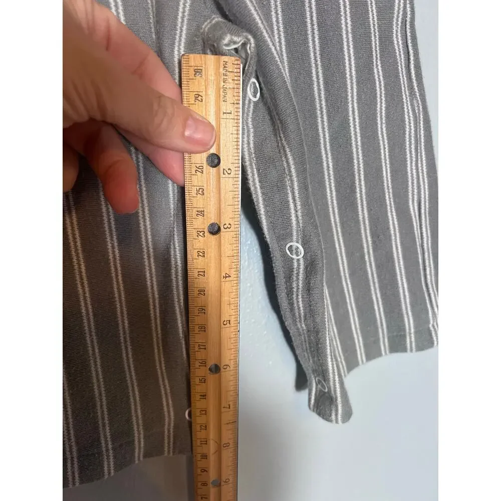 Doe Spun Vintage Baby One Piece 18 Months Stripe Pant Bow Tie Buttons Suspenders